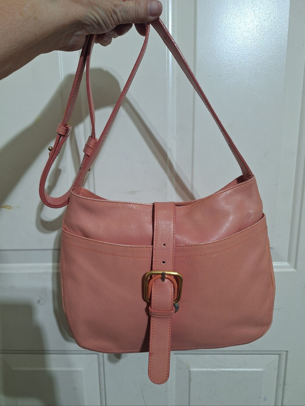 Furla Pink Leather Crossbody Bag